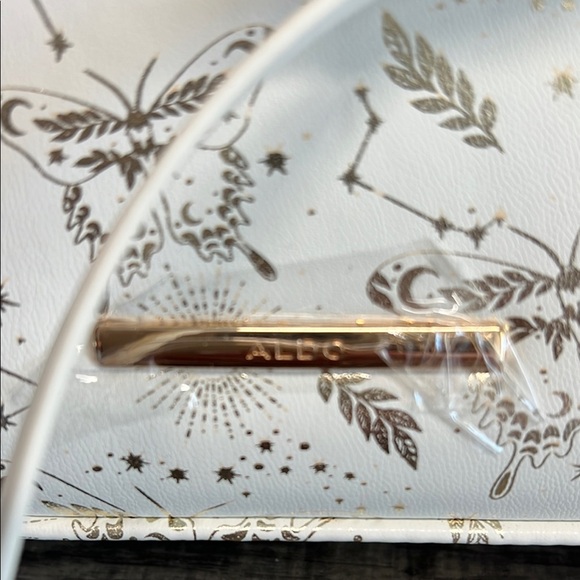 Aldo | Gold Shimmery Mini Bag with Charm & Crossbody Strap ✨ - Picture 4 of 14